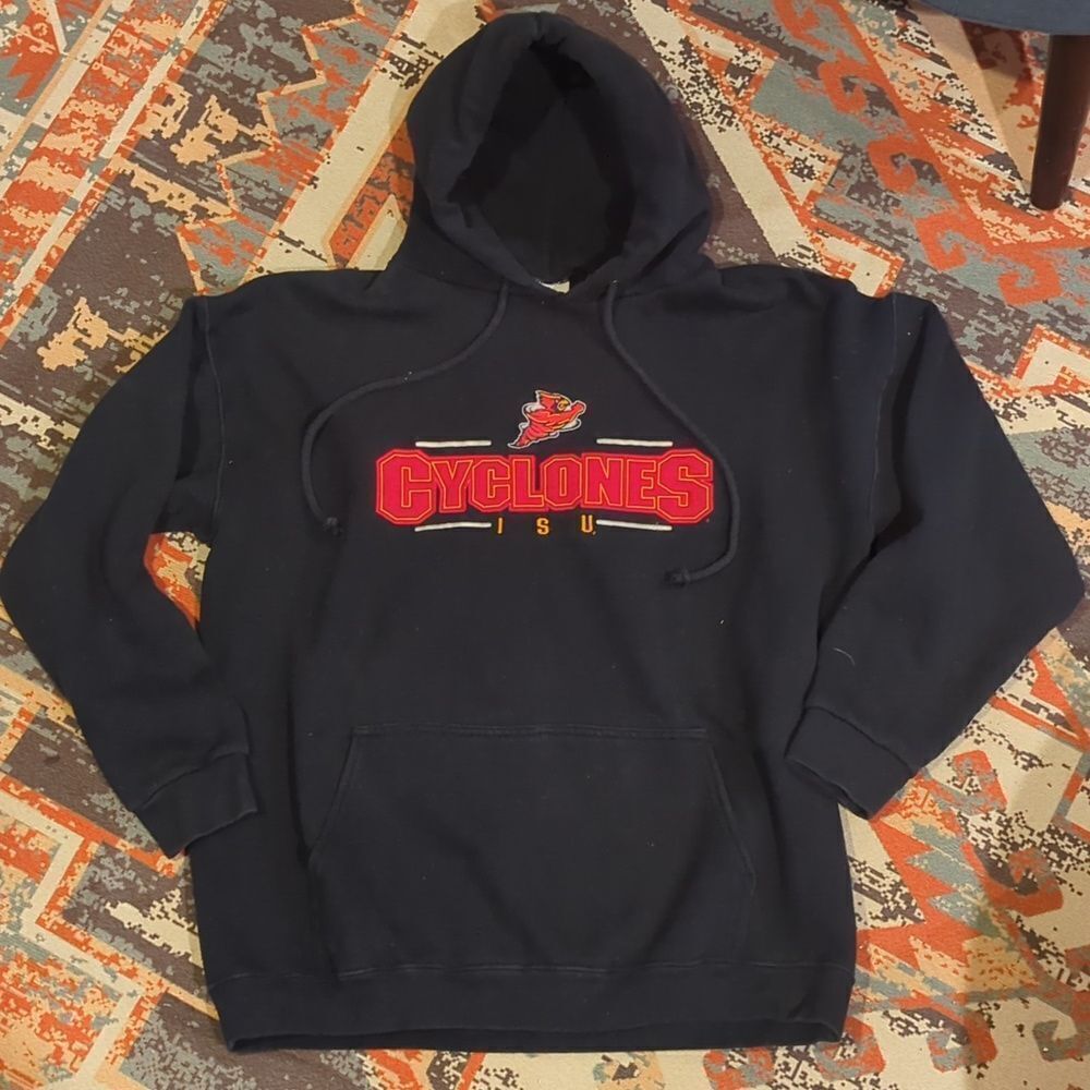 Vintage 90s Alstyle‎ Apparel AAA Hoodie Sweatshirt ISU Cyclones